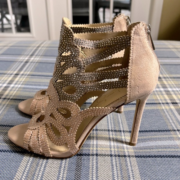 NWOB Jessica Simpson Jessila Jeweler Sandal Heels - Picture 1 of 8